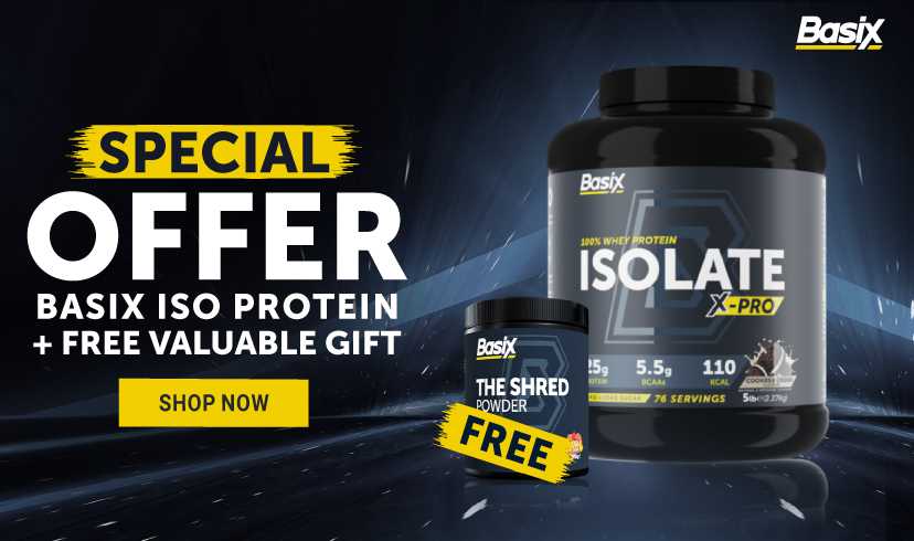 Main - Basix - 100% Whey Protein Isolate X Pro Offer - En